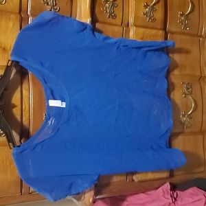 Blue crop top
